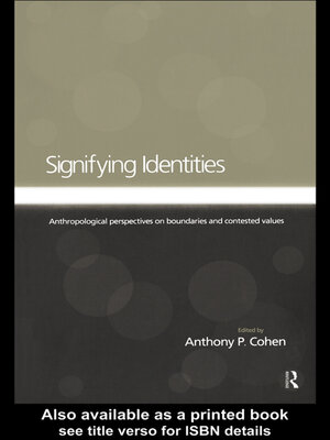 cover image of Signifying Identities